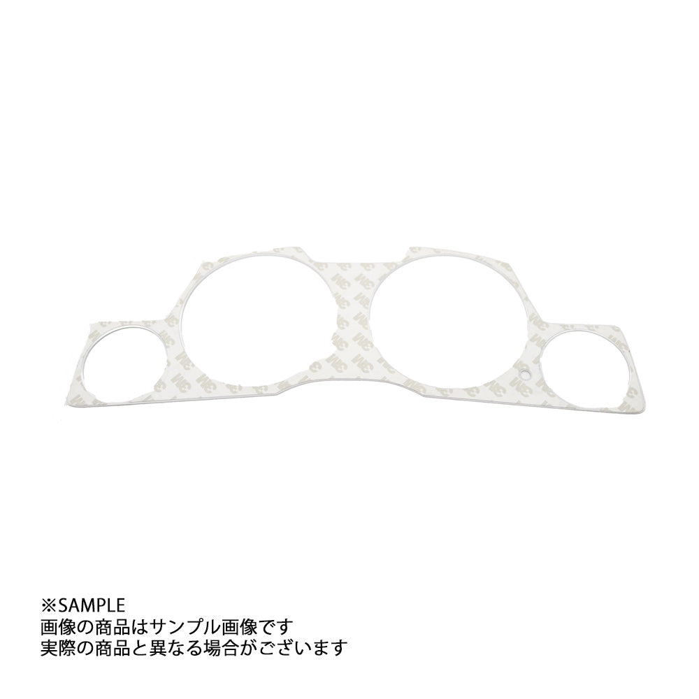GRID RACING メーターパネルカバー(左トリップ型) チタニウムシルバー スカイライン ER34/ENR34/HR34 ##337111009 - トラスト企画