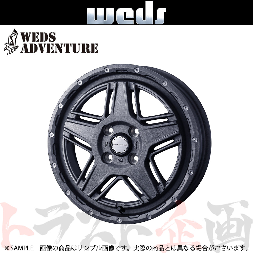 WEDS ウェッズ ADVENTURE MUD VANCE 07 14x4.5 45 4H/100 フリントグレー ホイール アドベンチャー 1本  40541 ##179132489