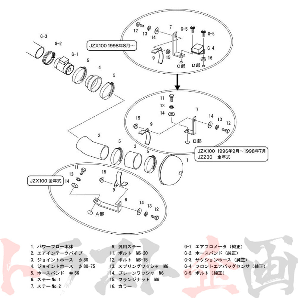 HKS エアクリ スーパー パワーフロー クレスタ ソアラ チェイサー マーク2 ##213121214 - トラスト企画