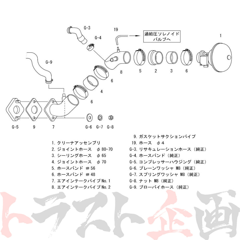 HKS エアクリ レーシング サクション シルビア S14/CS14/S15 #213121285 - トラスト企画