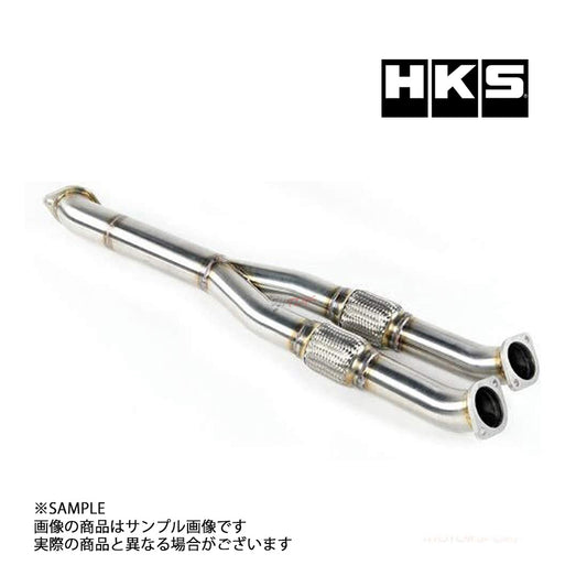 HKS ステンレスセンターパイプ サイレンサー無 GT-R R35 競技専用品 ##213141551 - トラスト企画