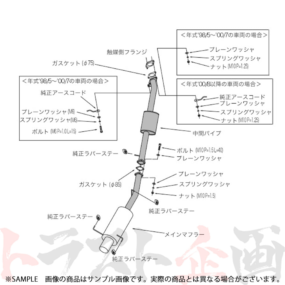 HKS ハイパワー409 マフラー スカイライン ER34 2ドア ##213141807 - トラスト企画