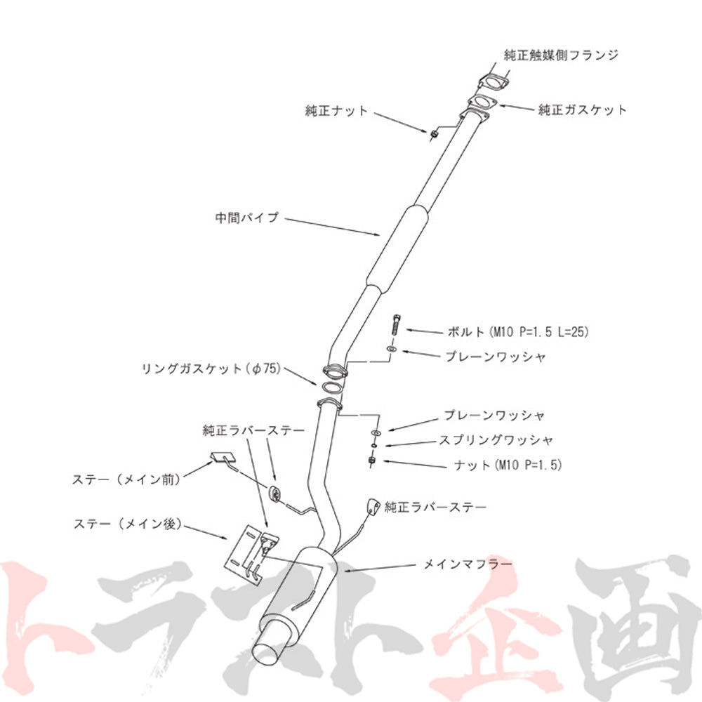 HKS サイレントハイパワー マフラー ランサーエボリューション7/8/8MR ##213141865 - トラスト企画