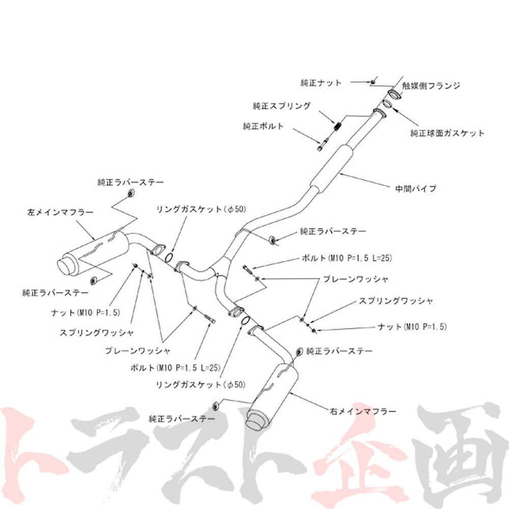 HKS サイレントハイパワー マフラー インプレッサ GRF/GRB ##213141867 - トラスト企画