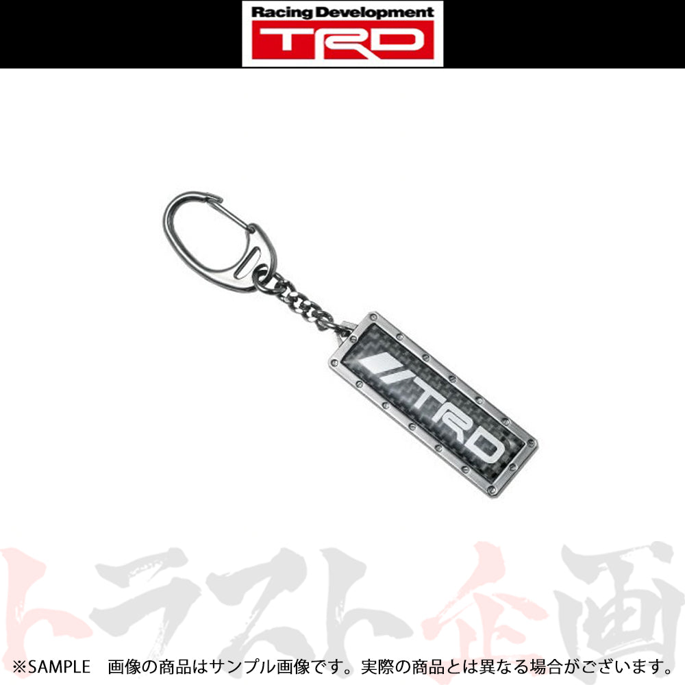 ◆ TRD キーリング ブラック メタルカーボン ##563191033 - トラスト企画