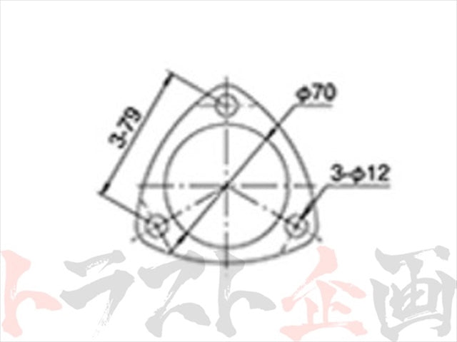 ◆ 即納 TRUST マフラーガスケット 70パイ 三角 #618141039