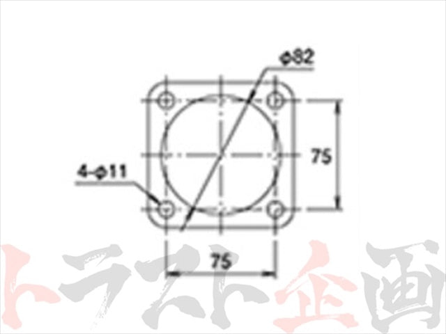 ◆ 即納 TRUST マフラーガスケット 80パイ 四角 #618141045