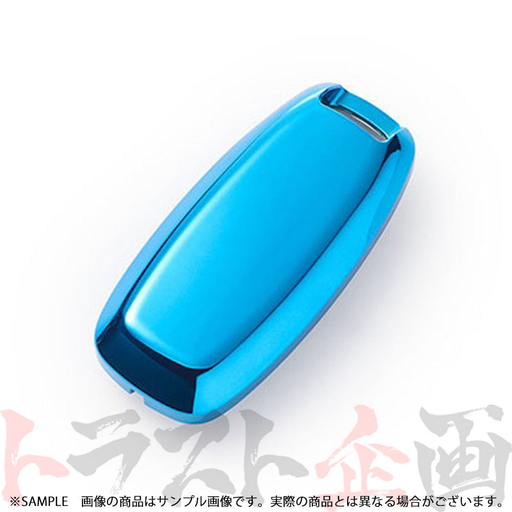 ◆ 日産 インテリジェントキーケース(シリコンカバータイプ)ブルークローム KWA10-00PB0 ##663191774 - トラスト企画