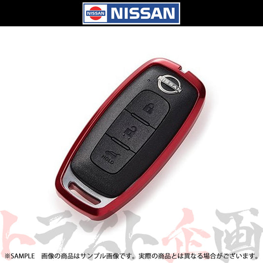 ◆ 日産 インテリジェントキーケース(シリコンカバータイプ)レッドクローム KWA10-00PR0 ##663191775 - トラスト企画