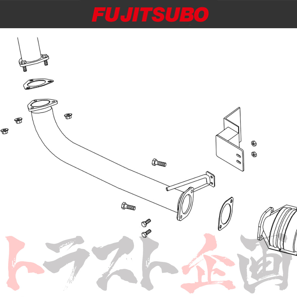 FUJITSUBO フロント パイプ 76.3φ シルビア S15 ##759141036