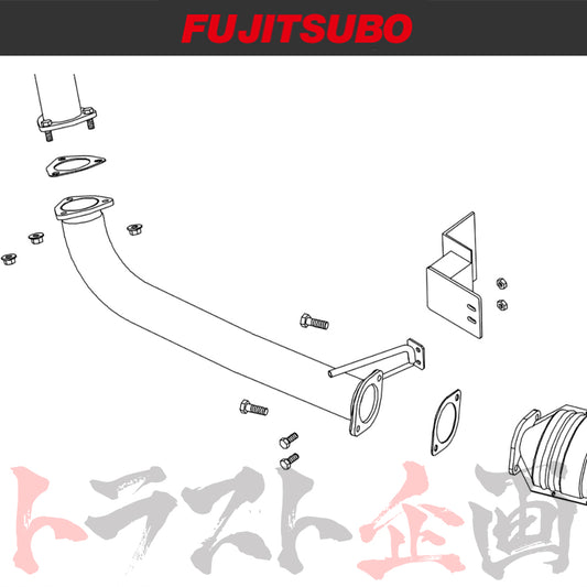 FUJITSUBO フロント パイプ 76.3φ シルビア S15 ##759141036 - トラスト企画