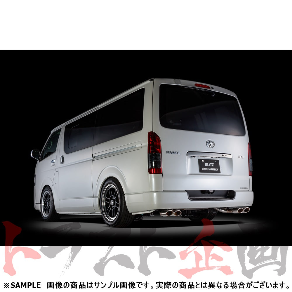BLITZ ブリッツ NUR-SPEC カスタムエディション Quad マフラー ハイエース TRH200V ##765141111 - トラスト企画