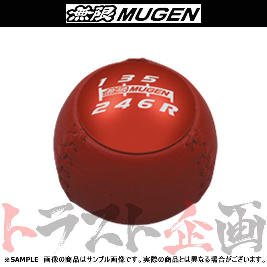 △ 無限 レザーシフトノブ レッド 50パイ ##860111020 - トラスト企画