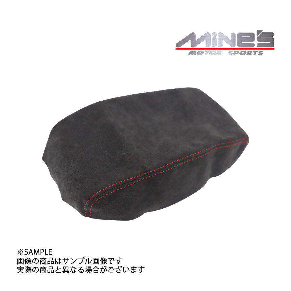 △ MINE'S マインズ センターアームレスト アルカンターラ レッドステッチ スカイライン GT-R BCNR33 ##875111025 - トラスト企画