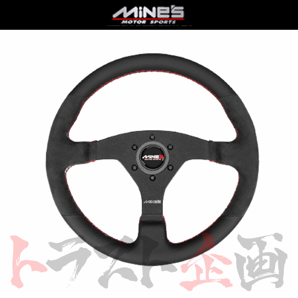 MINE'S R-S レザーステアリング 丸型 汎用 350Φ ##875111037