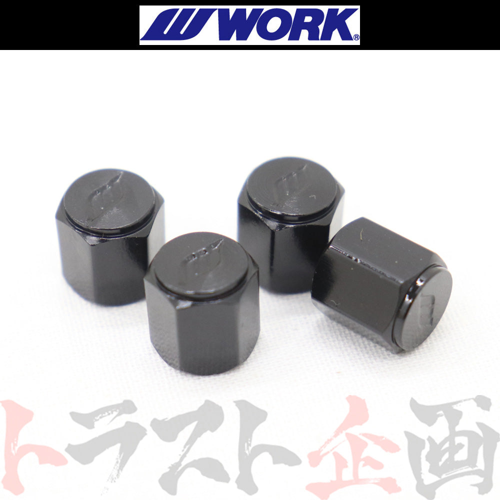 ◆ WORK ワーク エア バルブ キャップ ブラック 黒 #979131058 - トラスト企画