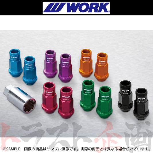 WORK ワーク 軽量 レーシングナット ブラック M12 x P1.25 ##979131077 - トラスト企画