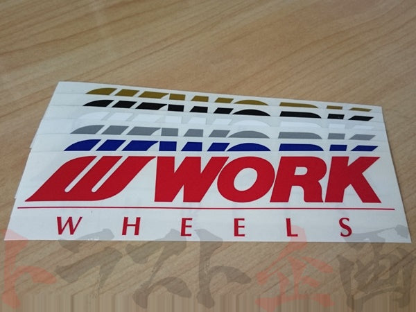 ◆ WORK ワーク ステッカー 200mm レッド 赤 #979191028 - トラスト企画