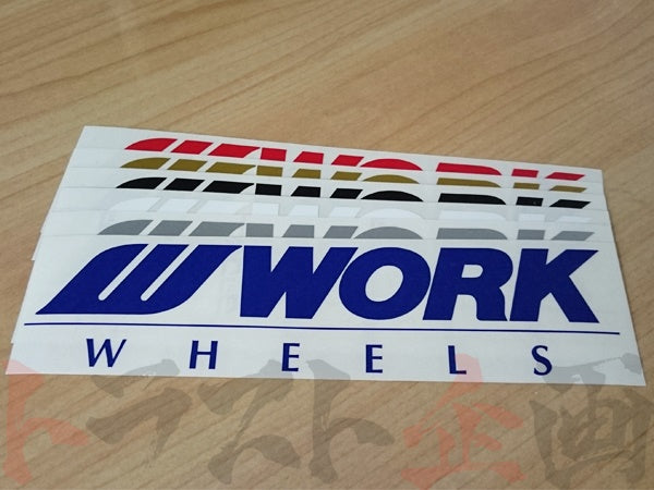 ◆ WORK ワーク ステッカー 200mm ブルー 青 #979191030 - トラスト企画