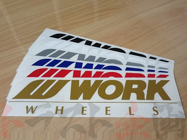 ◆ WORK ワーク ステッカー 250mm ゴールド 金 #979191034 - トラスト企画