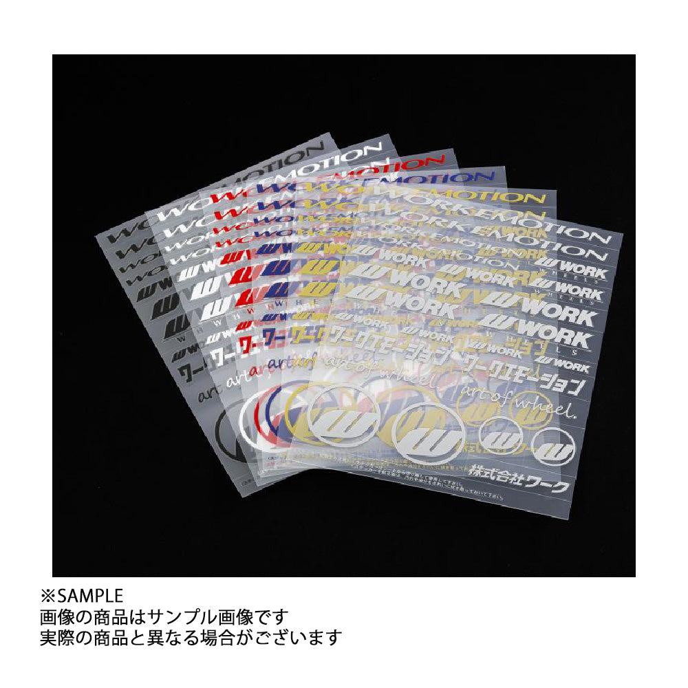 ◆ WORK ワーク EMOTION アソートデカール ステッカー ブラック 黒 ##979191130 - トラスト企画