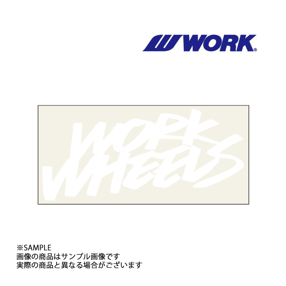 ◆ WORK ワーク WHEELS ステッカー 2LINE ホワイト 白 150mm ##979191140 - トラスト企画