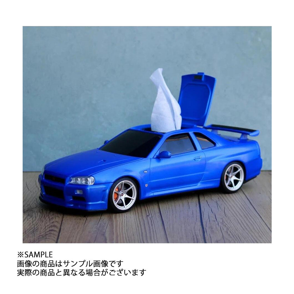 その他 ウェット ティッシュ ケース 日産 スカイライン BNR34 ブルー 数量限定品 【製造廃止品】 #999191002 - トラスト企画