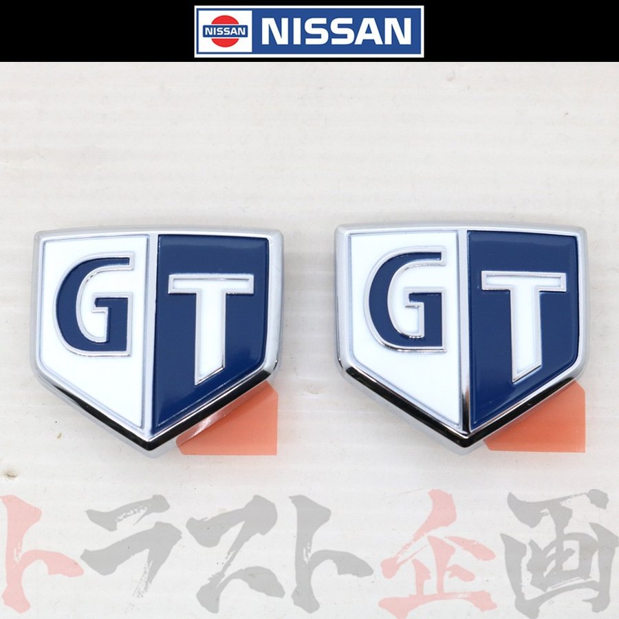 ◆ サイド GTエンブレム スカイライン R34 左右セット ブルー #663231415S1
