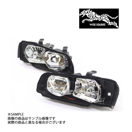 WISE SQUARE ワイズスクウェア WISE SQUARE ワイズスクウェア ヘッドライトハウジング 左右セット スカイライン GT-R R34/BNR34 前期 #107241014 - トラスト企画