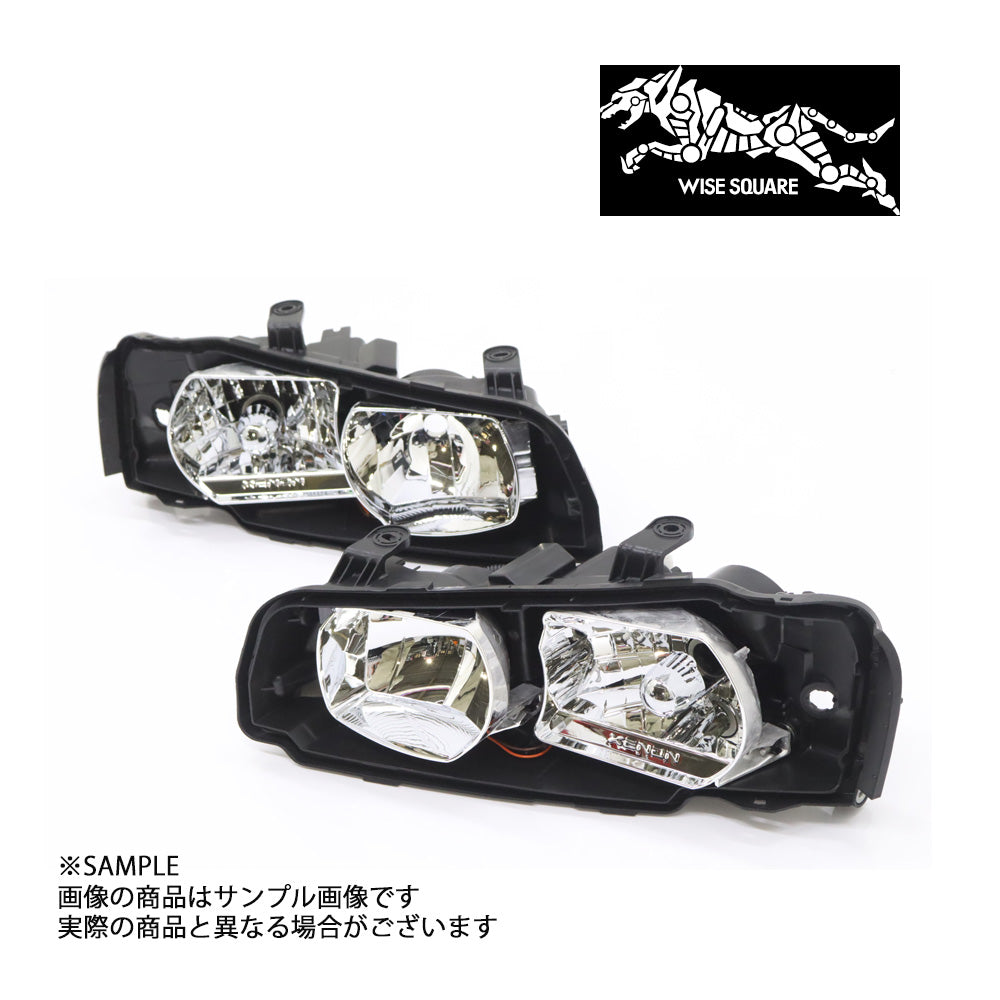 WISE SQUARE ワイズスクウェア WISE SQUARE ワイズスクウェア ヘッドライトハウジング 左右セット スカイライン GT-R R34/BNR34 後期 #107241017 - トラスト企画