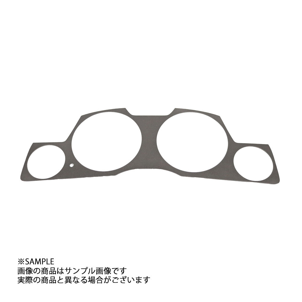 GRID RACING メーターパネルカバー（右トリップ型） グレーメタリック スカイライン GT-R BNR34 ##337111010 - トラスト企画