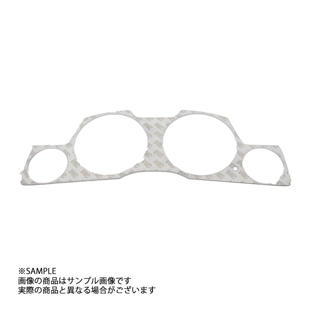 GRID RACING メーターパネルカバー（右トリップ型） シルバーメタリック スカイライン GT-R BNR34 ##337111011 - トラスト企画