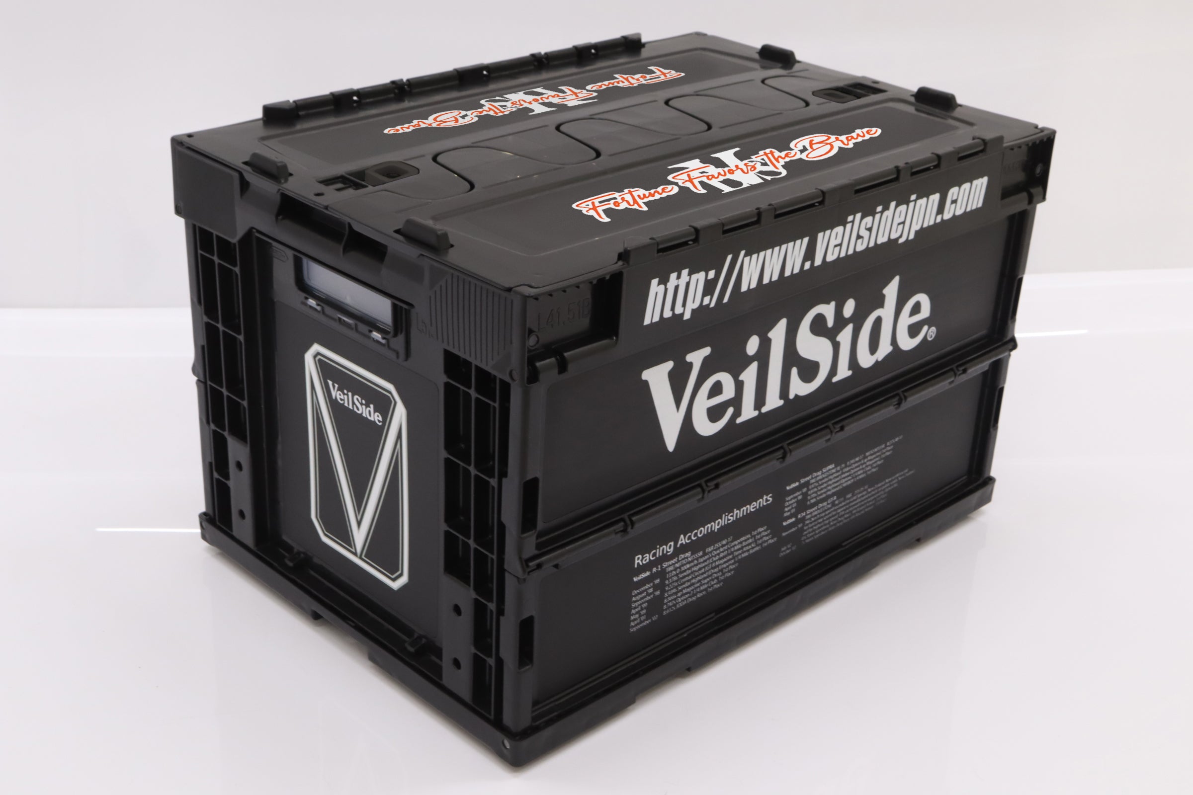 VeilSide ヴェイルサイド 折りたたみ コンテナ ボックス ブラック 50L