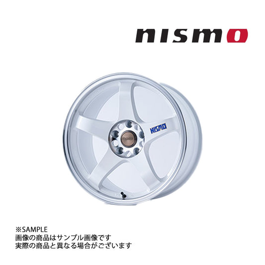NISMO ニスモ 40th 記念 LM GT4 18x9.5 12 5H/114.3 ホワイト + 切削 シルバー 1台分セット ホイール #660132079S1