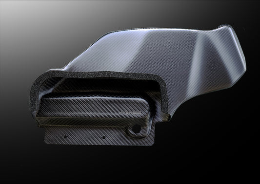 マインズ カーボン エアインテークダクト（ドライカーボン／マットクリア塗装） BCNR33用 ##875121010