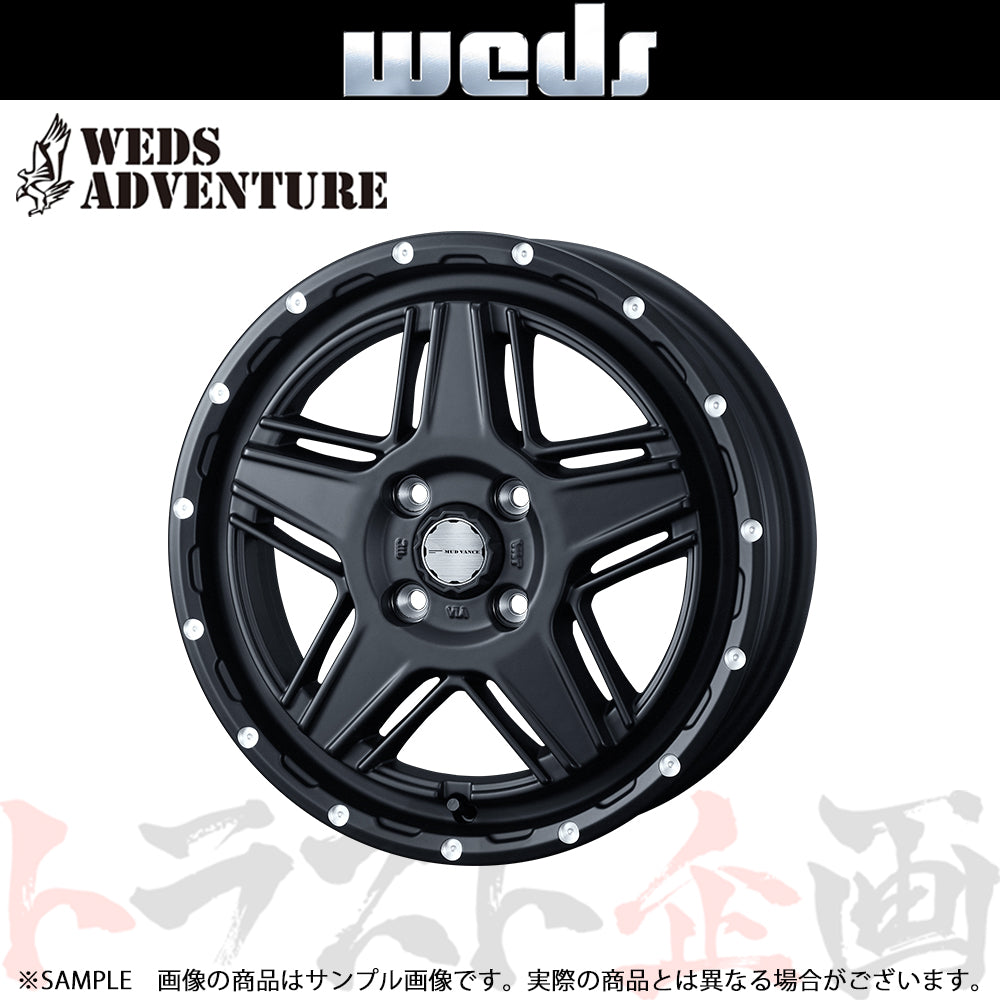 WEDS ウェッズ ADVENTURE MUD VANCE 07  12x4.0 40 4H/100  フルマットブラック ホイール アドベンチャー 1本 40528 ##179132476 - トラスト企画