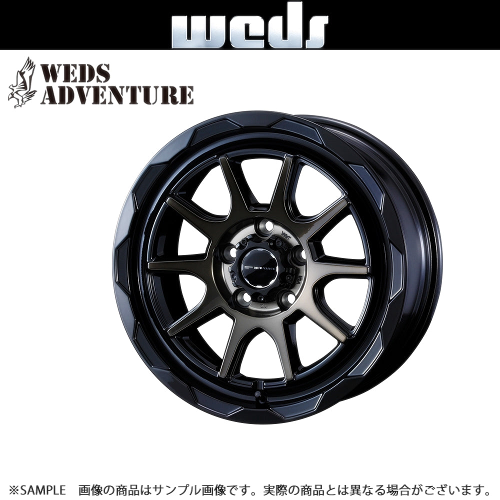 WEDS ウェッズ ADVENTURE MUD VANCE 06  17x7.0 40 5H/114.3  ブラックポリッシュブロンズクリア ホイール 1本 39824 ##179132520 - トラスト企画