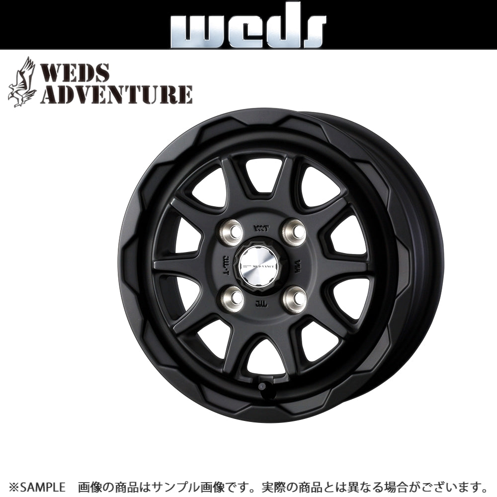 WEDS ウェッズ ADVENTURE MUD VANCE 06  16x6.0 40 4H/100  フルマットブラック ホイール アドベンチャー 1本 40205 ##179132531 - トラスト企画