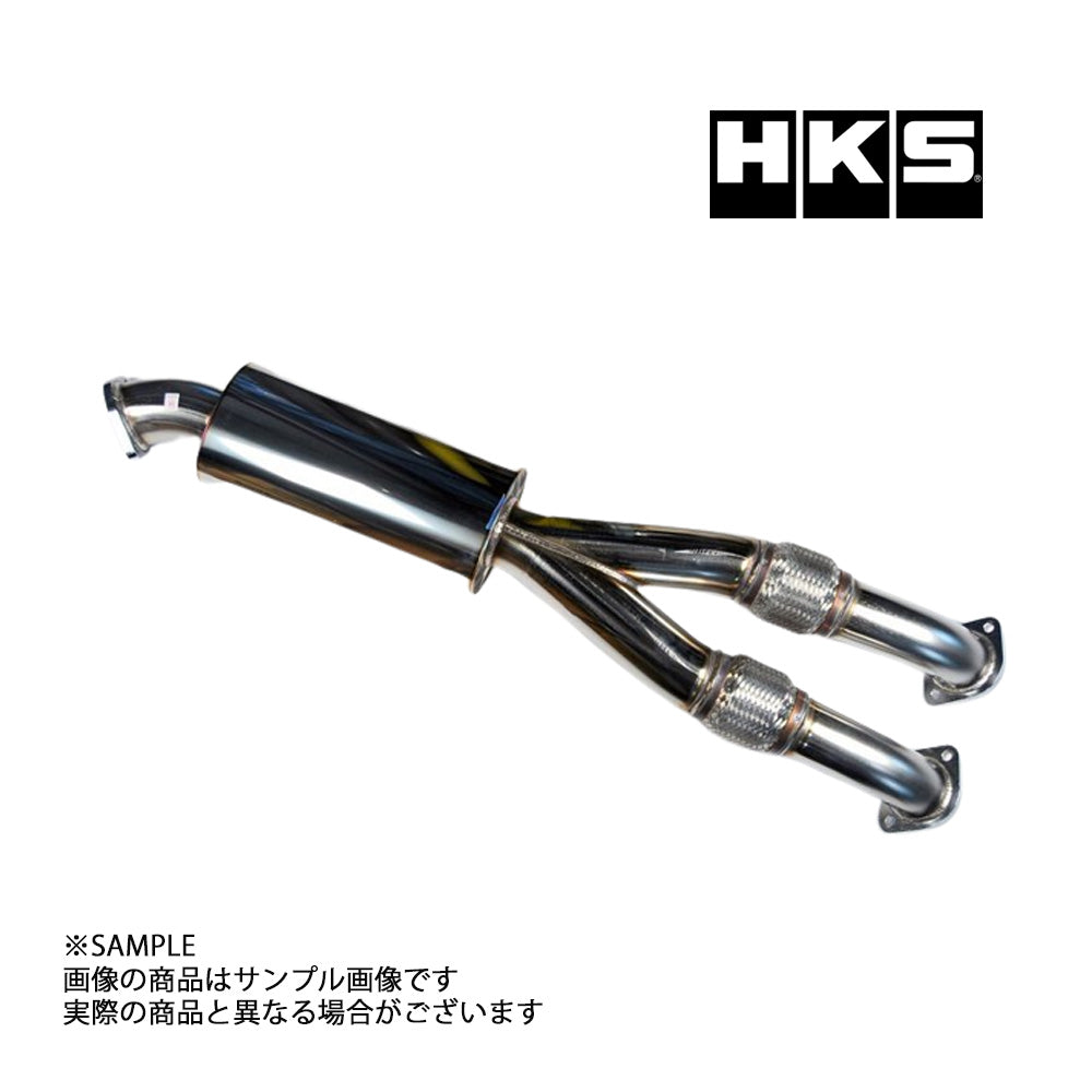 HKS ステンレスセンターパイプ サイレンサー付 GT-R R35 競技専用品 ##213141550 - トラスト企画