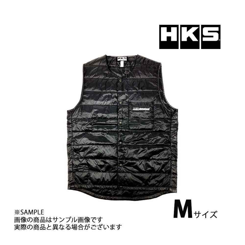 HKS ベスト Mサイズ 黒 ブラック MOTORSPORT PUFF VEST ##213192153 - トラスト企画