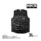 HKS ベスト 3Lサイズ 黒 ブラック MOTORSPORT PUFF VEST ##213192156 - トラスト企画