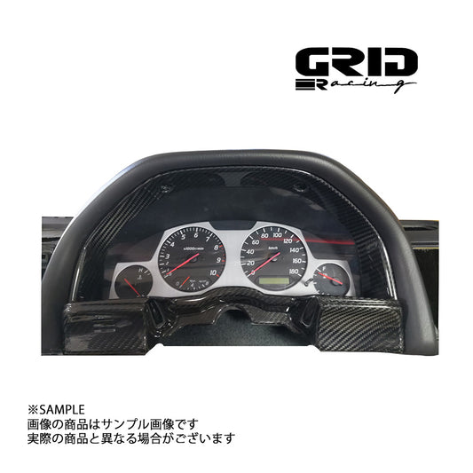 GRID RACING GRID RACING R34 用 メーター カバー（ ドライ カーボン ） #337111015 - トラスト企画