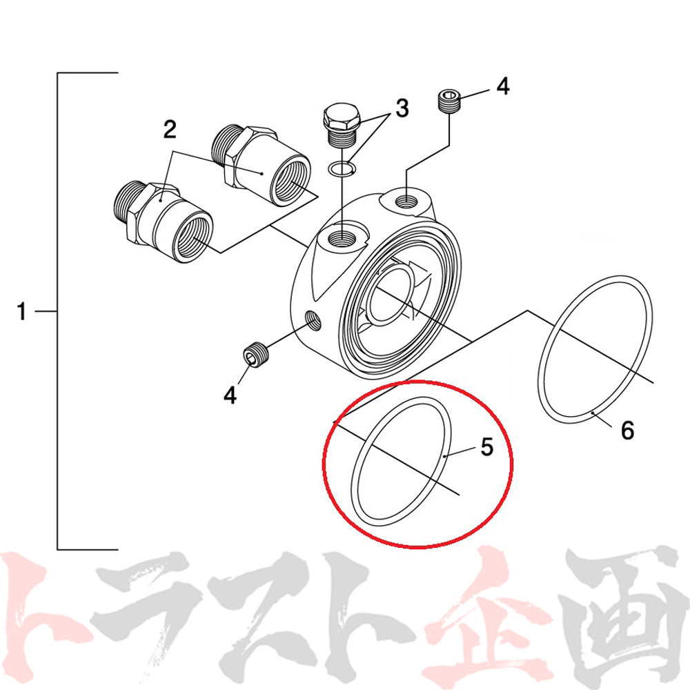 ◆ 即納 TRUST オイルブロック用 Oリング 56パイ #618122054