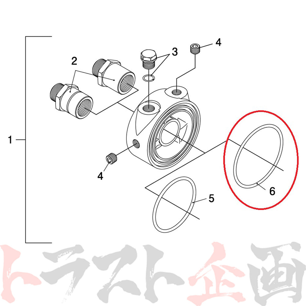 ◇ 即納 TRUST オイルブロック用 Oリング 65パイ #618122055