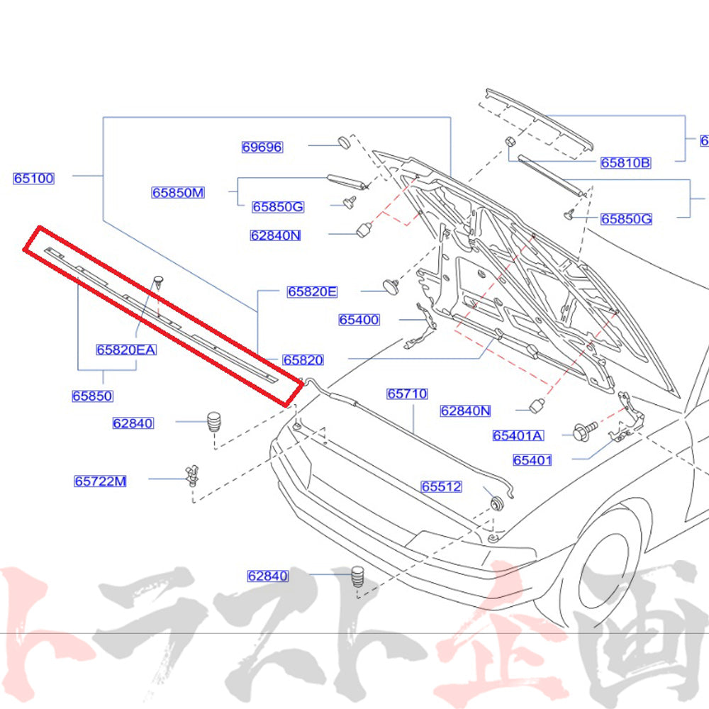 △ NISMO ヘリテージ シーリング ラバー スカイライン GT-R R32/BNR32 #660101987 - トラスト企画