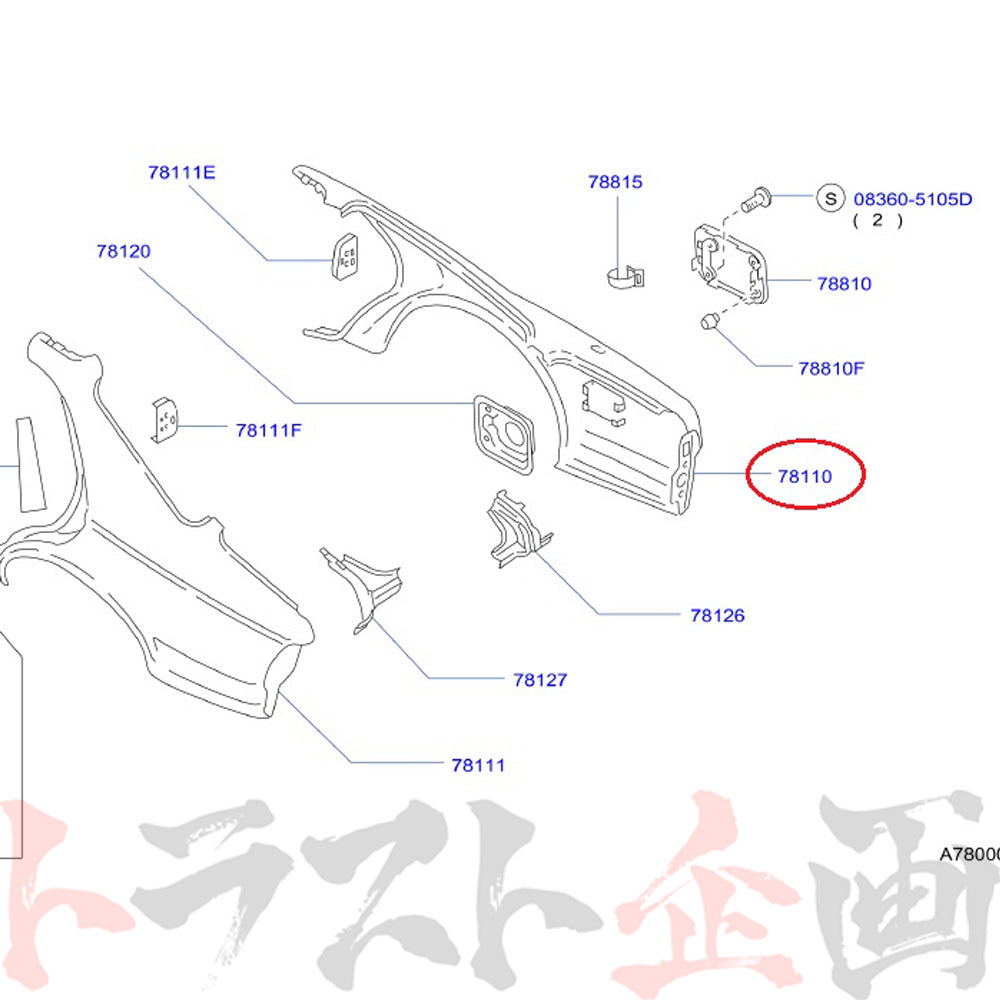 NISMO ヘリテージ リア フェンダー 運転席側 スカイライン GT-R R32/BNR32 ##660102025 - トラスト企画