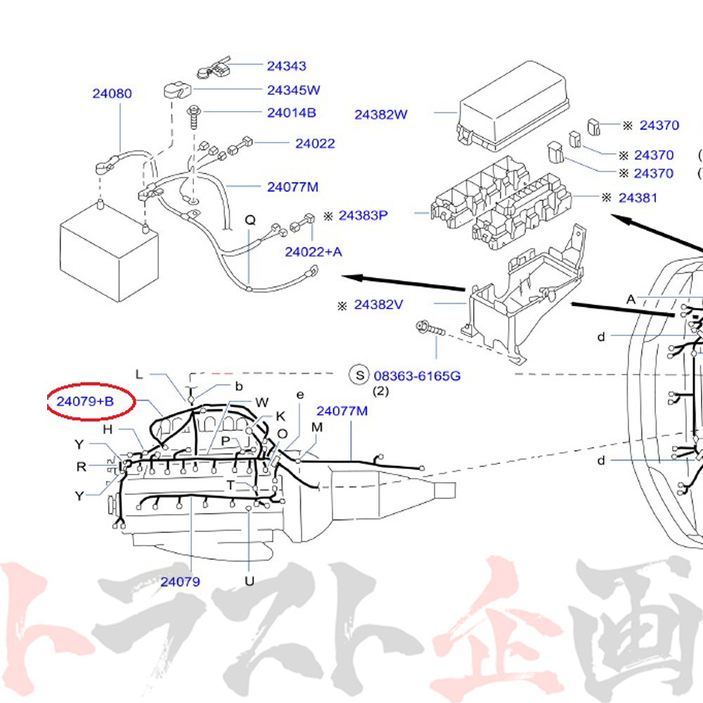 NISMO ヘリテージ エンジン サブ ハーネス スカイライン GT-R R32/BNR32 ##660122006 - トラスト企画