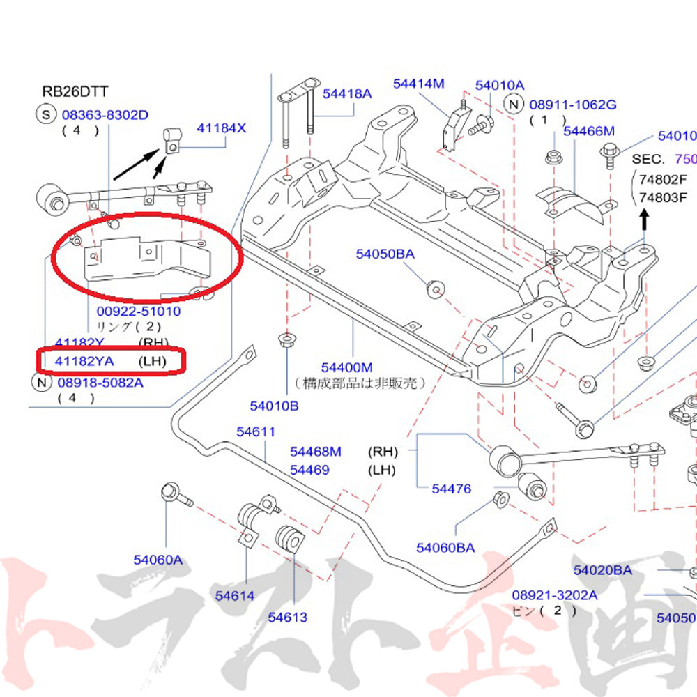 NISMO ヘリテージ エア ブレーキ ガイド LH スカイライン GT-R R32/BNR32 #660132015 - トラスト企画