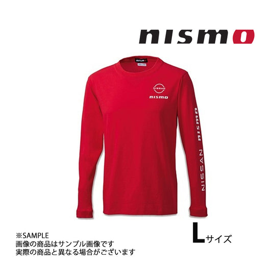 △ NISMO ニスモ ロング スリーブ Tシャツ レッド 赤 Lサイズ KWA00-50R33 ##660192677 - トラスト企画