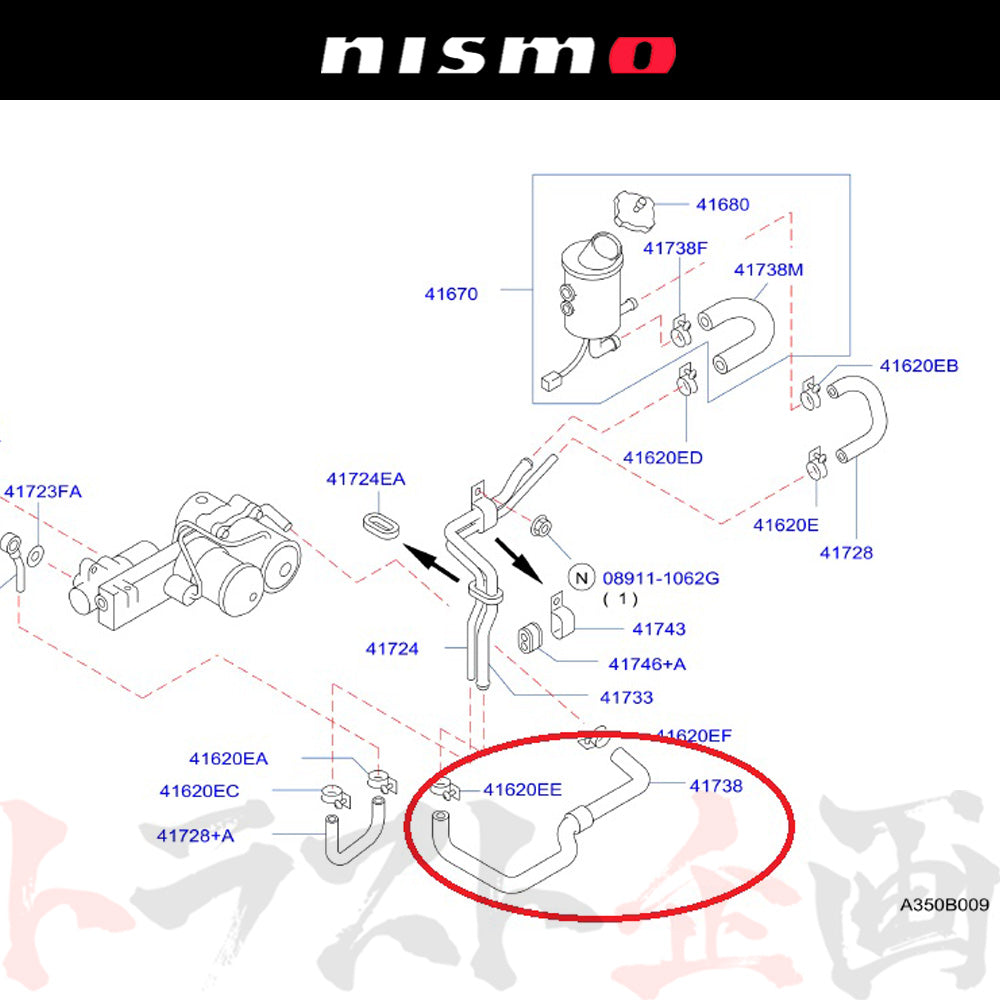 △ NISMO ヘリテージ サクション ホース スカイライン GT-R BCNR33/BNR34 ##660222087 - トラスト企画
